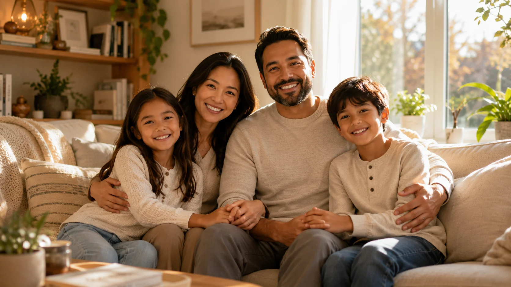 Canadian family protected by life insurance